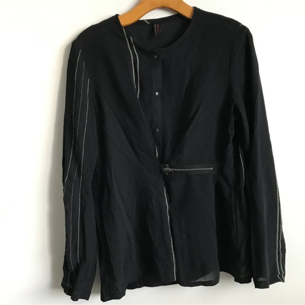 BABETTE SAN FRANCISCO BLACK SHIRT LONG SLEEVE WOMENS XS